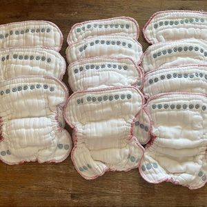 Newborn fitted cloth diapers